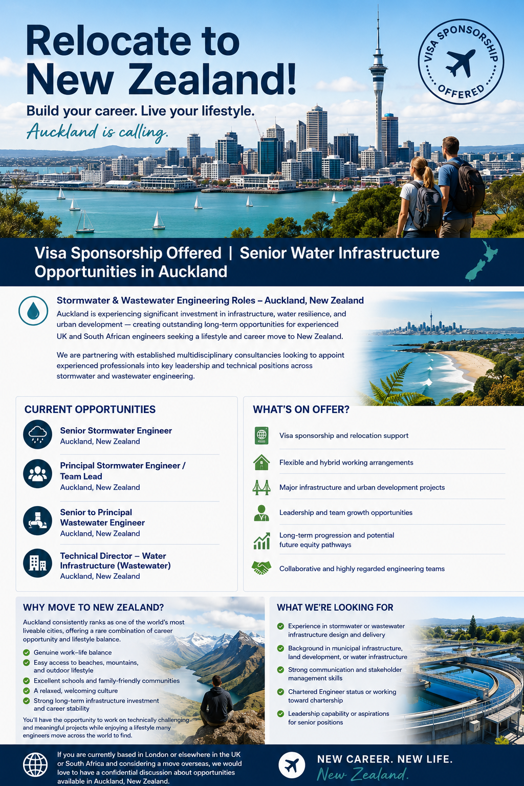 Relocate to New Zealand — Senior Water Engineer Opportunities